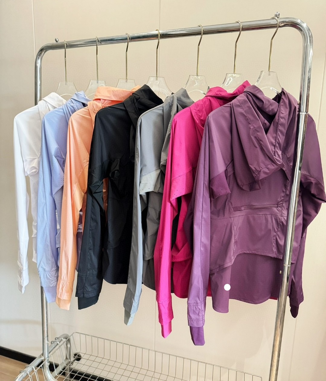 UU-L6056 Summer Lightweight Yoga Sunscreen Clothing Women's Outdoor Cool Sports Coat Hooded Thin Quick-drying Breathable Sun Protection Jacket