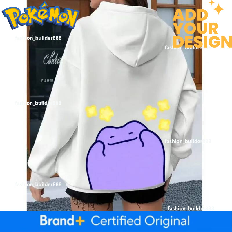 Minimalist Men's White Tie Dye Hoodie Anime Ditto Graphic Print, Lycra Short Sleeve Sweatshirt with Detachable Cotton Liner and Pillow Collar