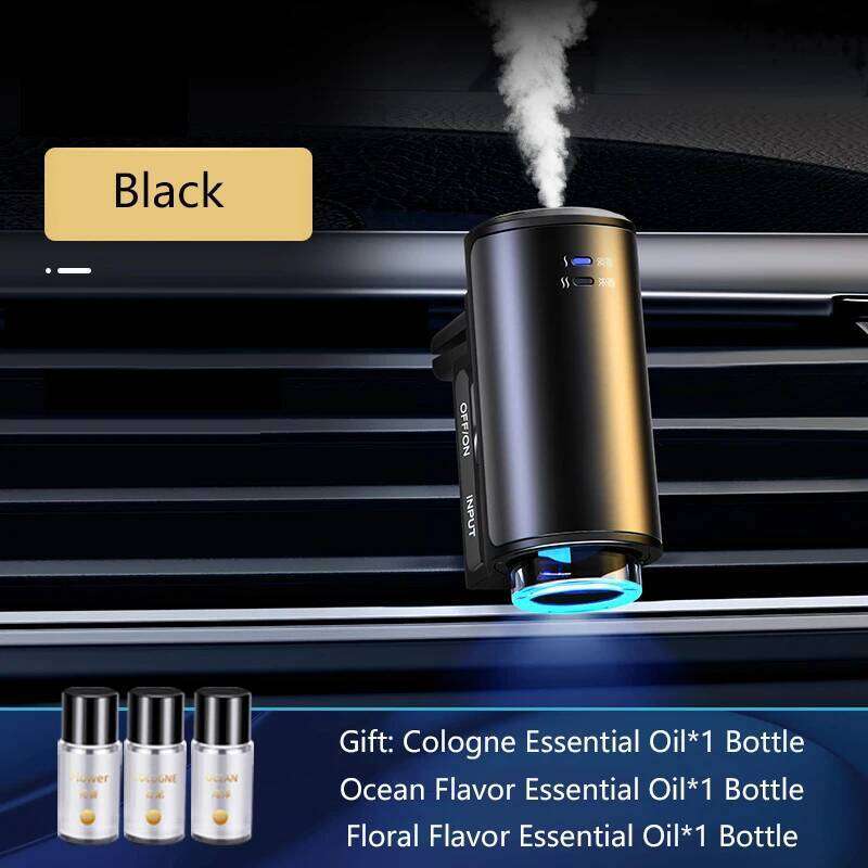 Electric Aroma Humidifier Diffuser Clip Perfume Freshener Vent Car Air Aromatherapy Kit