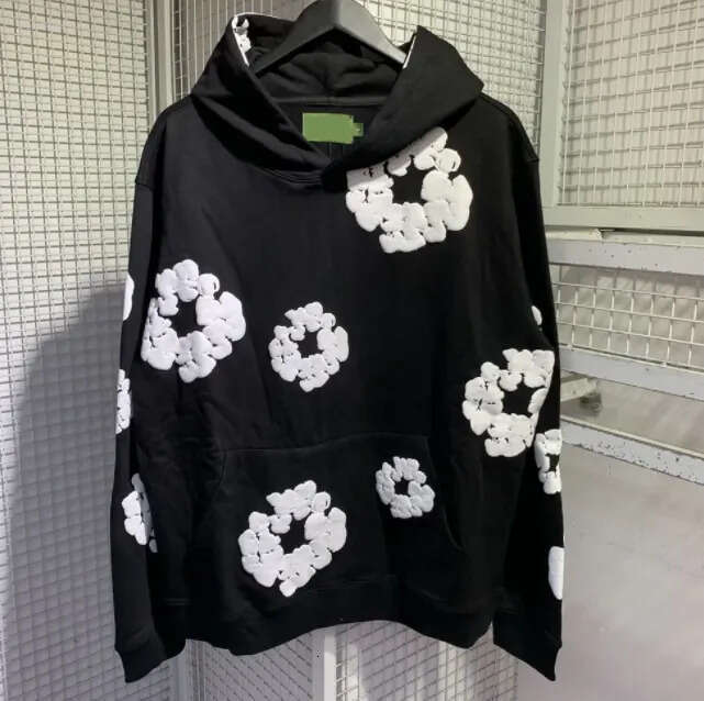2026 new Desnim Cotton Wreath Designer Demin Ter Tidal Print Kapok Sweater Pants Shirt Old Money Style Design Men And Women Jogger Jacket Denim Hood