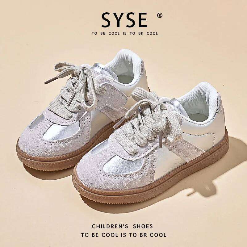 2026New Girls Boys Soft Sole Trainers Walking Board Designer Autumn Children's Sports Sneakers kids Casual Running Shoes 26H0506