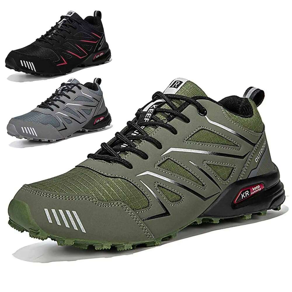 Waterproof Hiking Shoes Mens Outdoor Trekking Sneakers Mountain Climbing Camping Trainers Hunting Tactical Boots Bike Shoe Male 26W0506