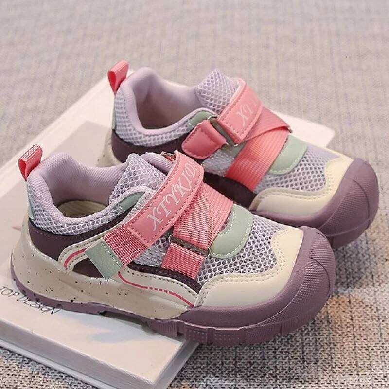 2026New Summer Sport Children Mesh Breathable Trend Fashion Teenager KId's Sneakers Anti-slippery Running Shoes For Boys Girls 26H0506