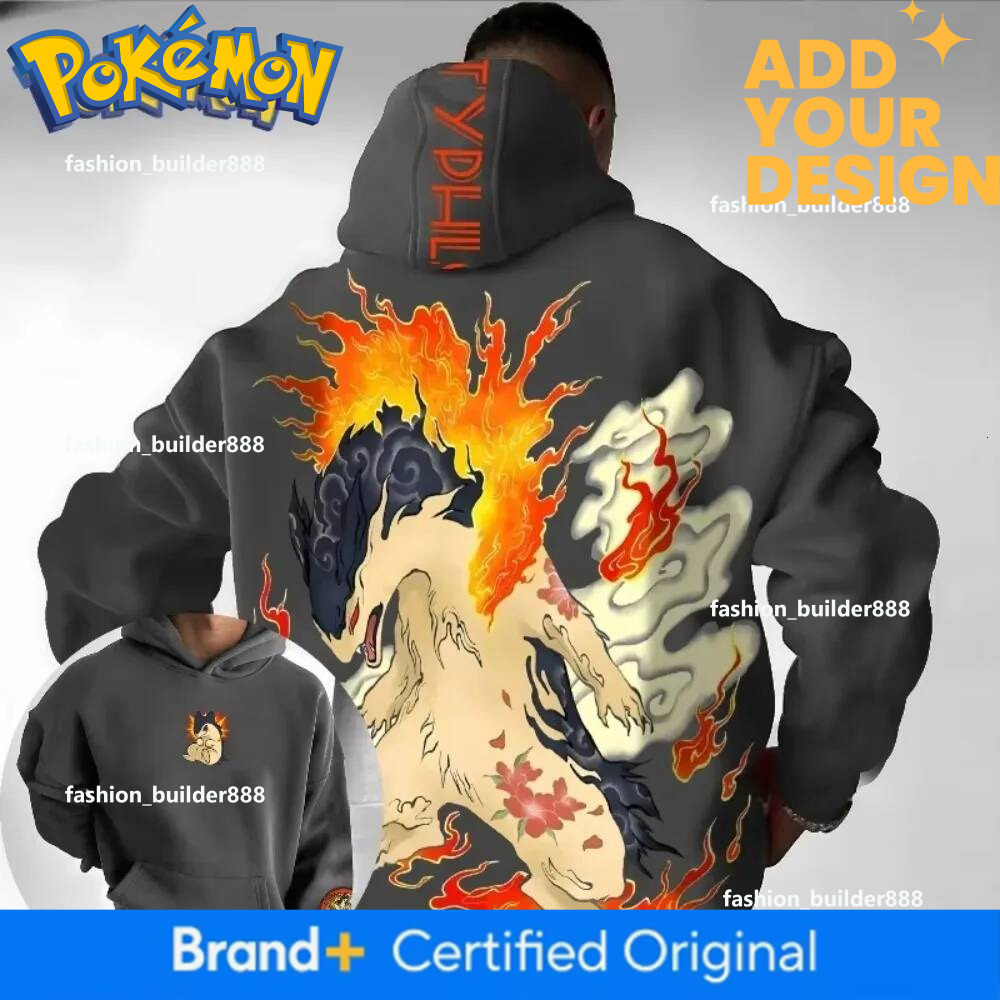 Preppy Style Men's Tie Dye Anime Hoodie, Long Sleeve Loose Fit Sweatshirt with Detachable Sleeves, Lycra Material, Cotton Liner, Cloud Motif, Pillow