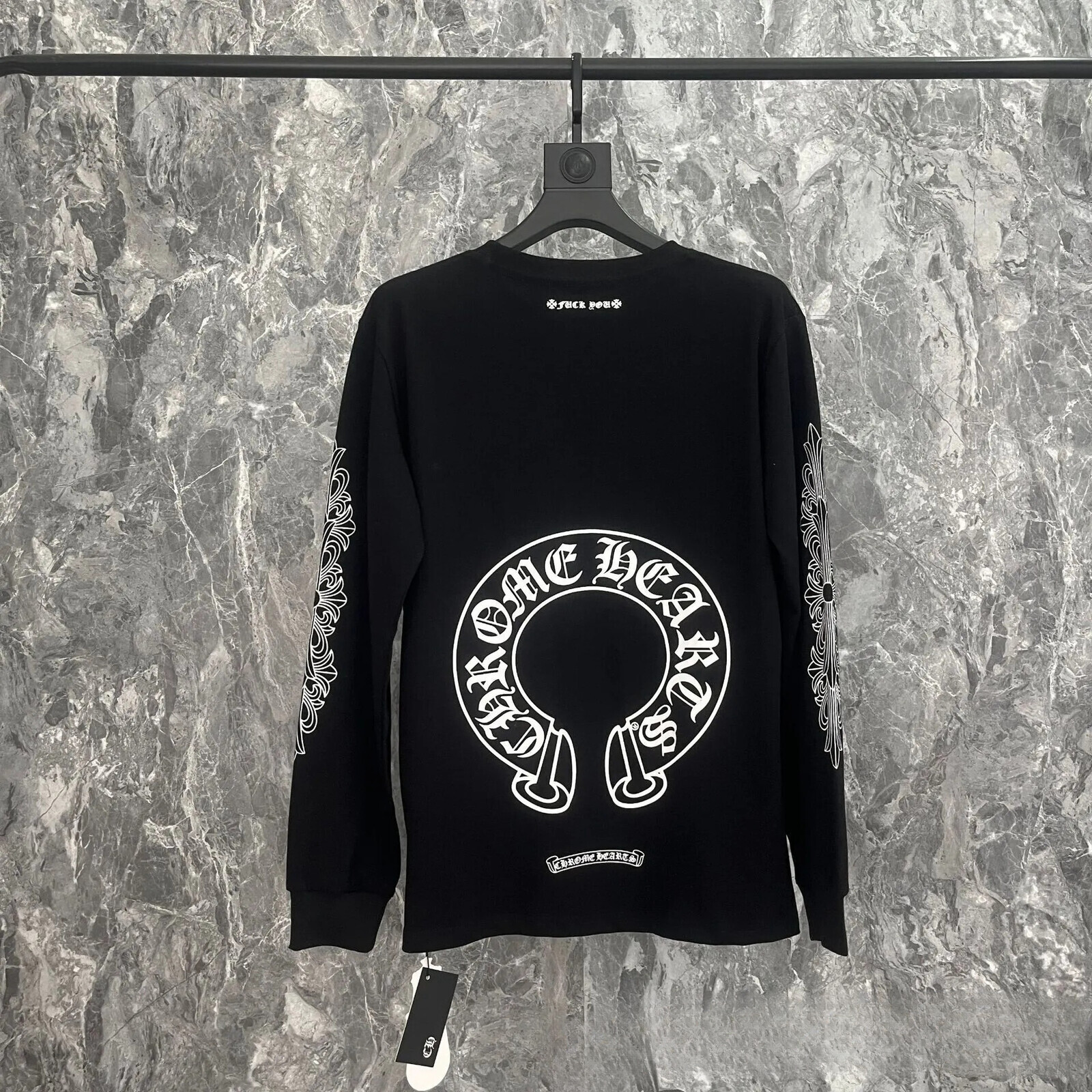 Chrome Long Sleeve Heartness Cross hoodie crome Designer Men Women Sweatshirts High Quality Version CH Crosses Sanskrit Fashion Chromelys Streetwear