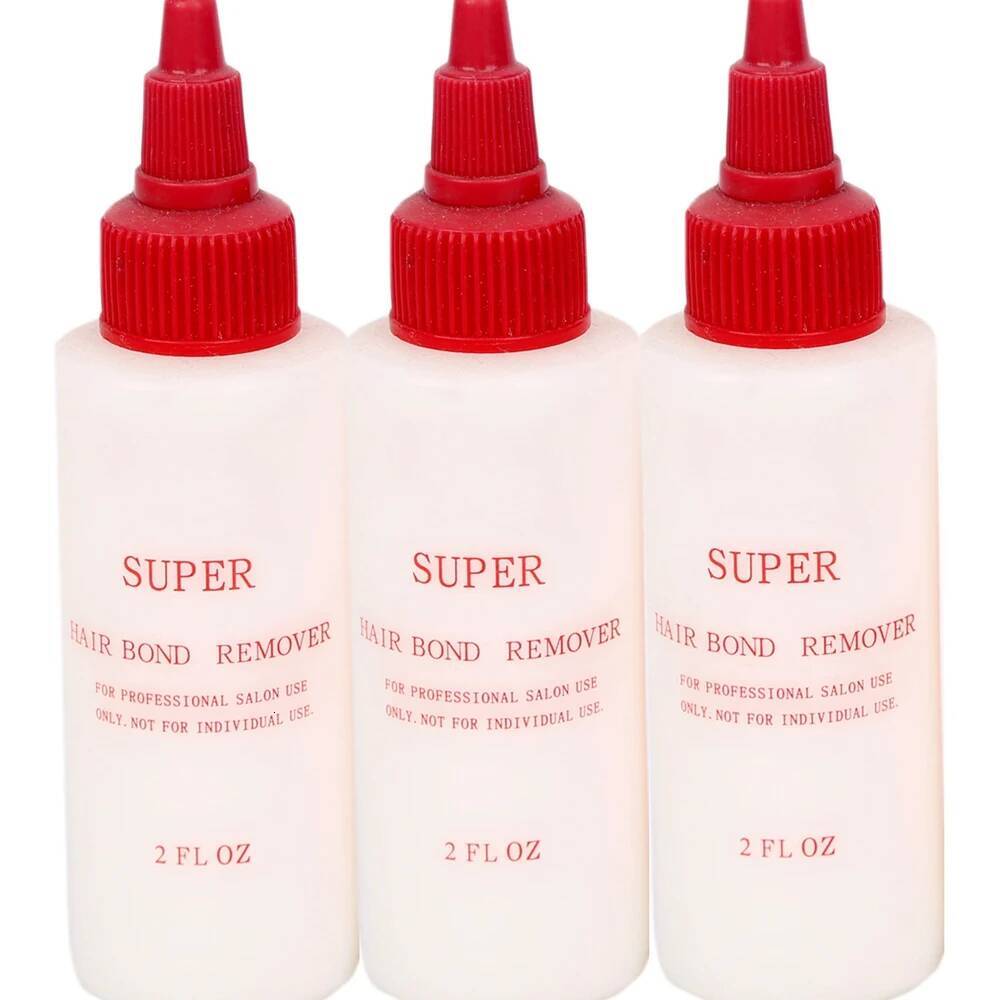 Hd Lace Wig 60Ml Remover For Professional Salon woman Use Anti-Fungus Super Hair Bonding Remover 2Fl Oz Black Glue Wig Install Kit Curly