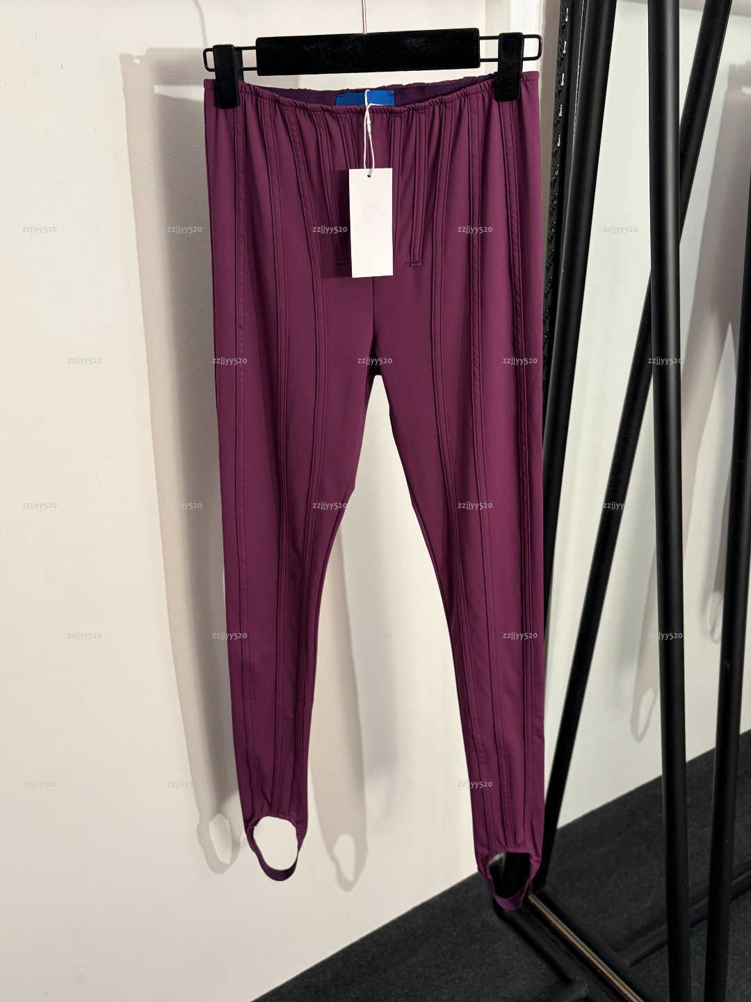 Brand self-cultivation women pants Summer lady skinny trousers women designer clothes fishbone striped elastic slim fit leggings A1218X07N305-image-1104790446