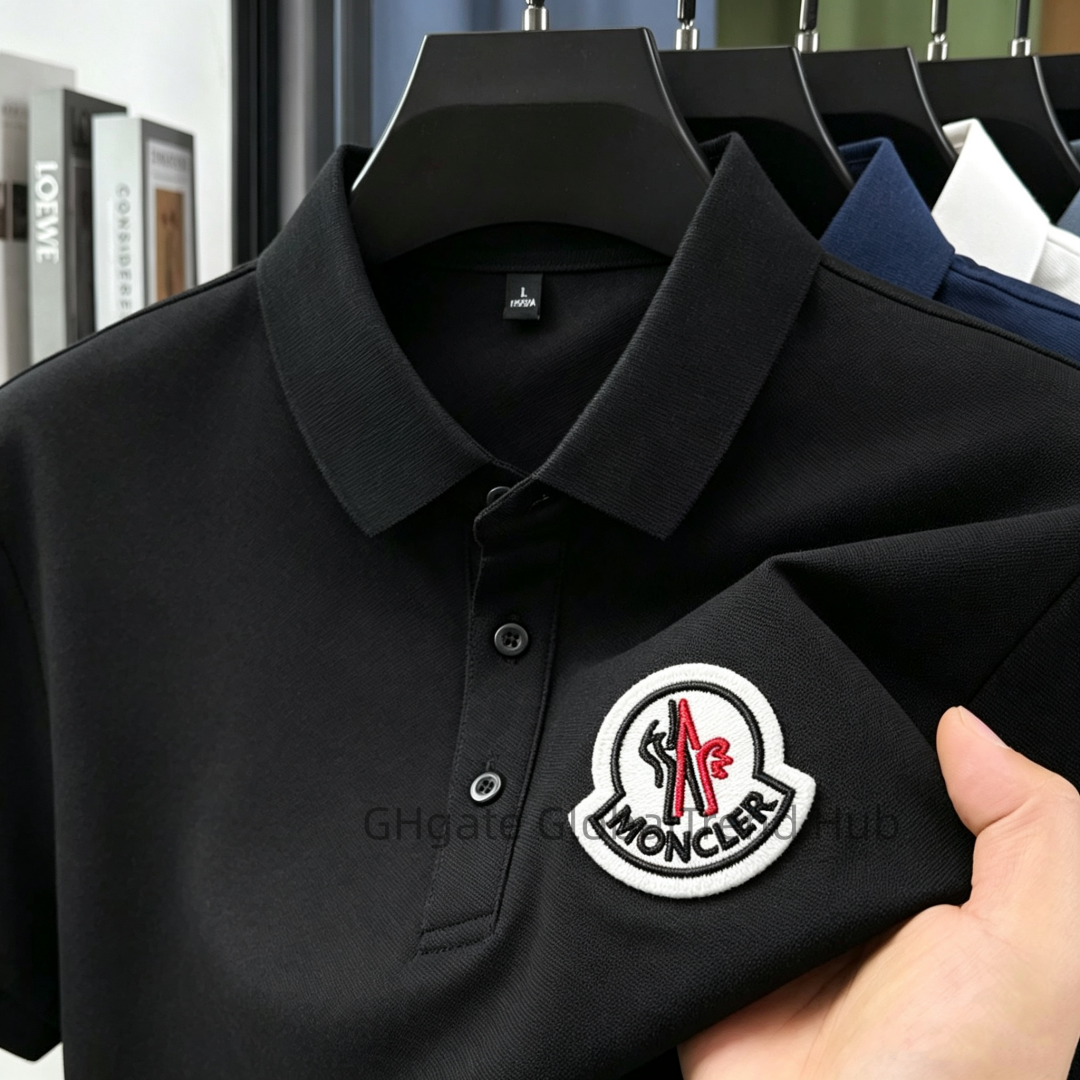 Men's 2026 New Arrival Polo Shirt High Elastic Soft Fabric Breathable Casual Business Polo Tops with Logo Embroidery for All Occasions