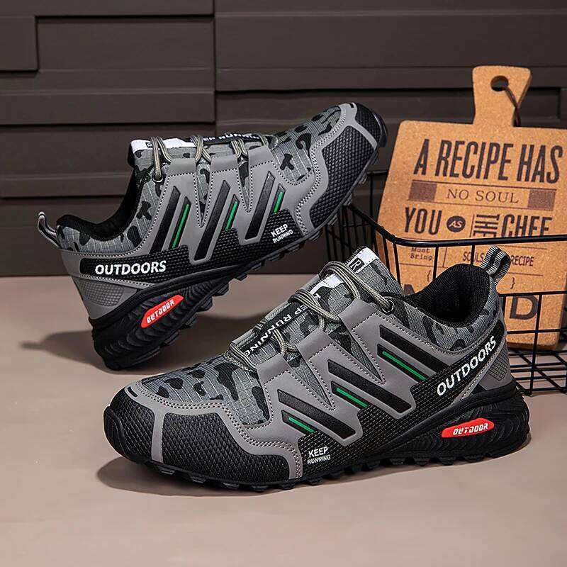 Men's Hiking Shoes Waterproof All-Terrain Sneakers Non-Slip for Trekking Camping Tactical Training Outdoor Cycling 26W0506