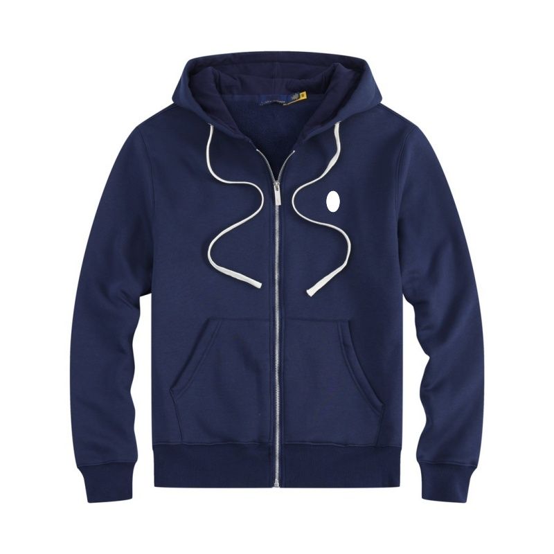 2026 New Style Sweater for Men - Spring/Autumn Edition - Embroidered Horse Pattern - Filled Down Hooded Pullover - Big Horse Men's Polo Jacket