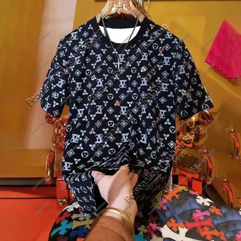 New 2025 Mens Quick-drying T-shirt American Fashion Trend Brand Short-sleeved Comfortable Casual Sports Y2K Motorcycle H260506