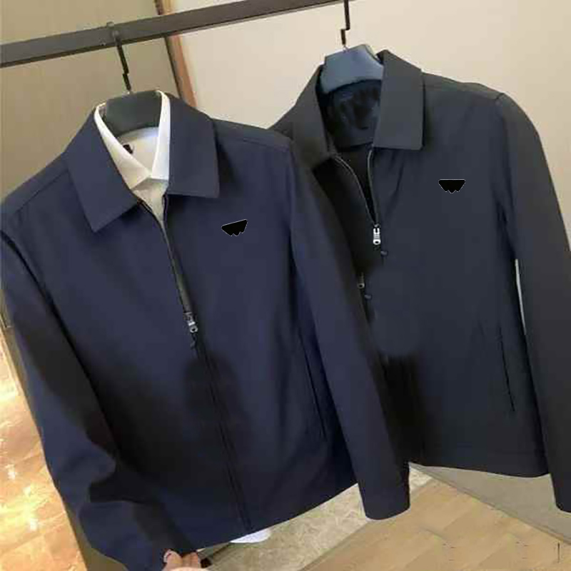 Designer Mens Jackets Turn Over Collar Jacket Coats Adult Spring Autumn Casual Jackets Hoody Zippers Full-Zip Coats Work Casual Travel Windproof Out
