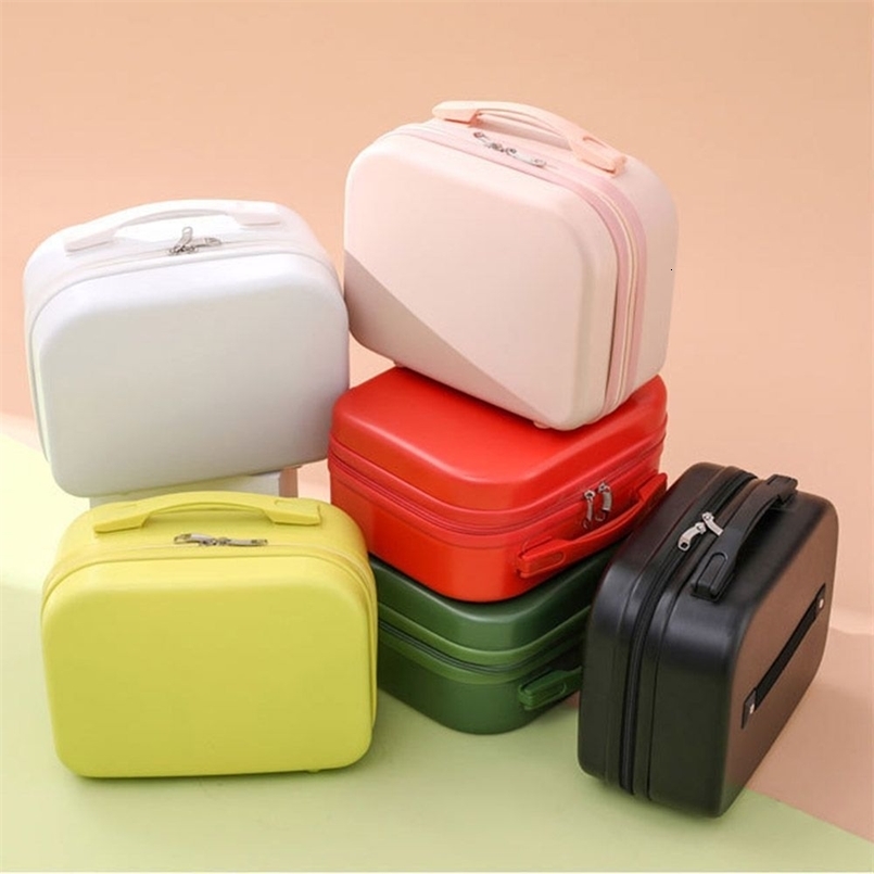 14 Inches Mini Women Carry On Suitcase Short Trip Travel Luggage Make Up Travel Bags 260430CJ