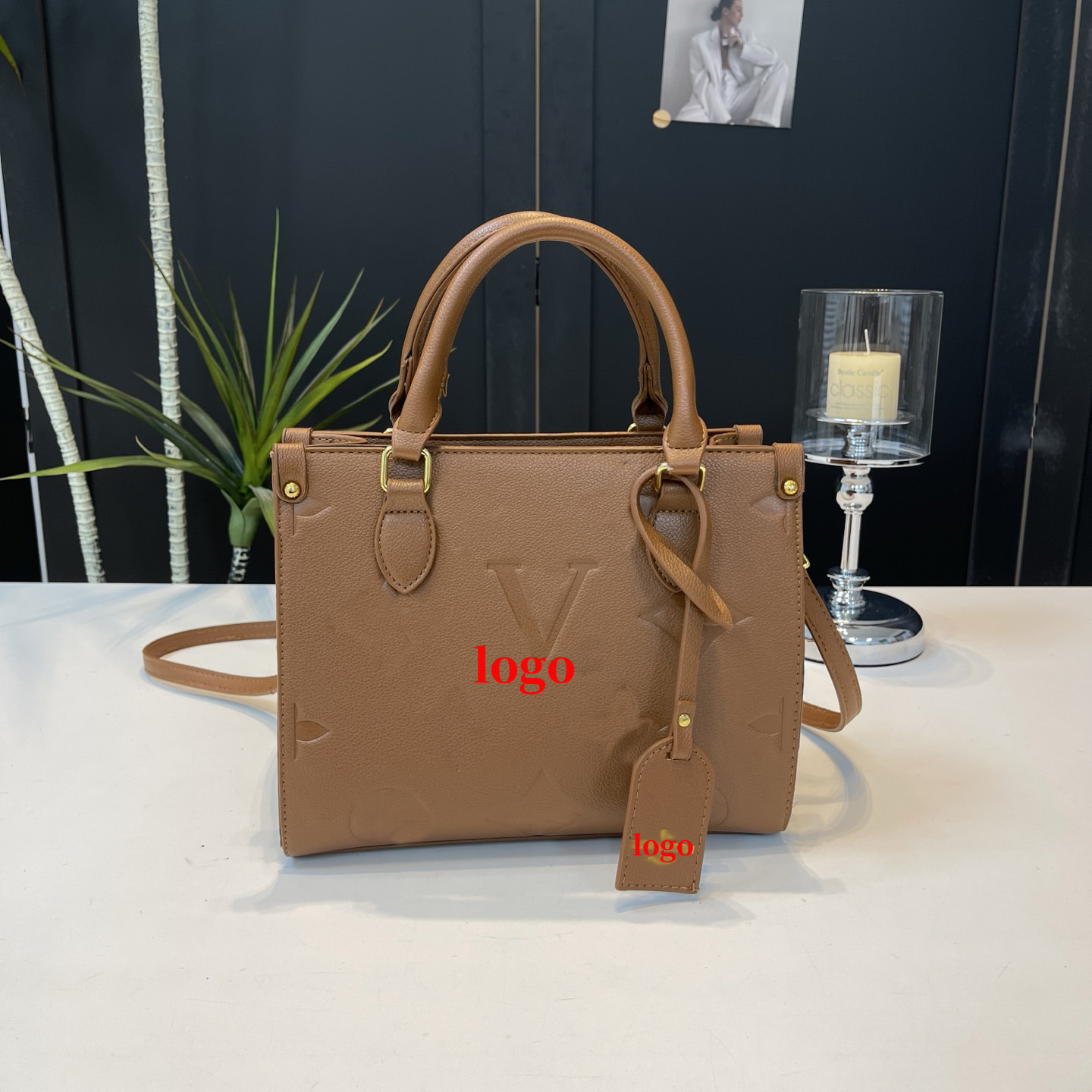 2026 Designer Bags Women Bag Handbags Embossed Flower Monograms ONTHEGO GM MM Womens Handbag Purse Tote Shoulder Female backpack ON THE GO
