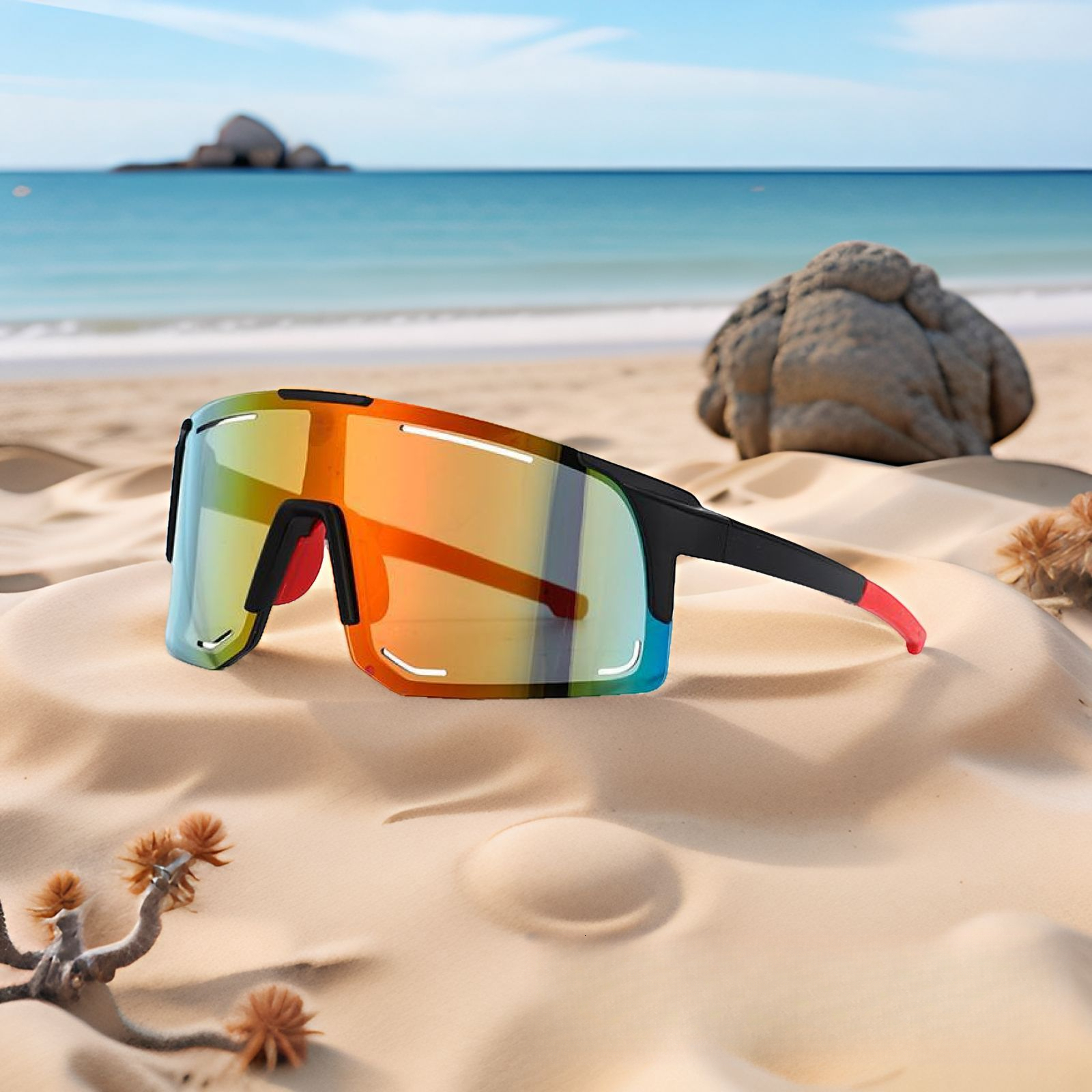 2026 New Designer Luxury Outdoor Fashion Cycling Mountaineering Tourism Sports Sunglasses Integrated Goggles Sunscreen Windproof Women Accessories