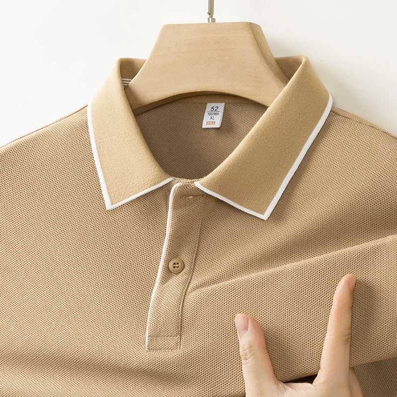 2025 New Mens Business Casual Short Sleeved Shirt Solid Color Shirt Fashionable Breathable Comfortable Versatile Top H260507