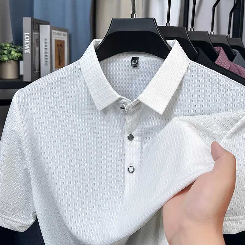 2026 Mens New Arrival High-Quality Seamless Sun-Protective Polyester-Rayon Blend Ice-Silk Short-Sleeved T-Shirt for Summer H260507