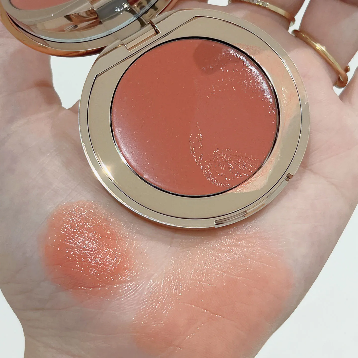 2pcs Blush Beautiful Skin Island Glow Lip Cheek Blushes 2.5g Weightless Cream Lip Blush Tint Face Eye Blusher Beauty Makeup 2 Colors Beach Peach Sun