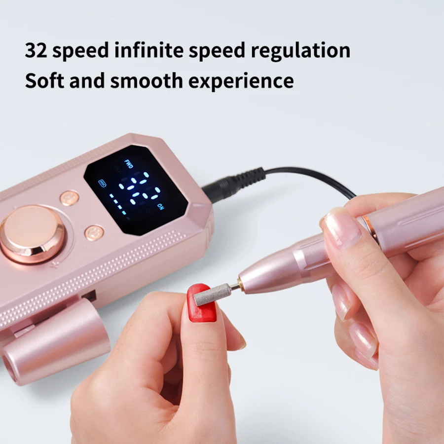 Rechargeable Portable Professional Nail Drill Nail Friendly Polishing Tool for Beginners Salon Use 260507
