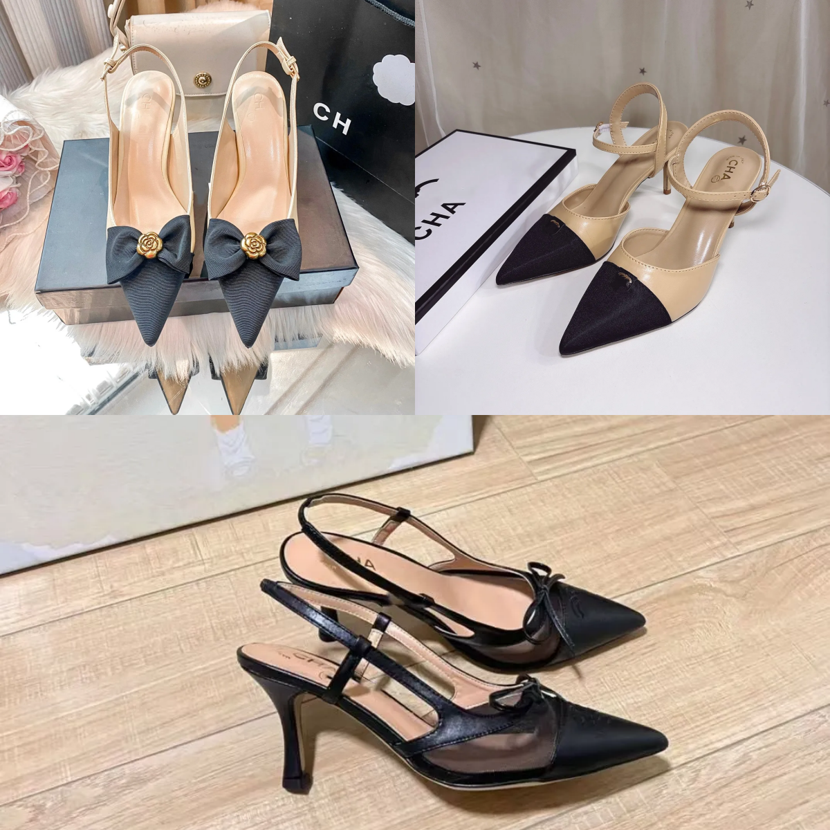 1 1 Designer Damen Sommer Outdoor Erholung Stiletto Luxus Satin Kamelie Knopf Fliege Riemchen High Heels rückenfreie Sandalen spitze Zehen offene Ze