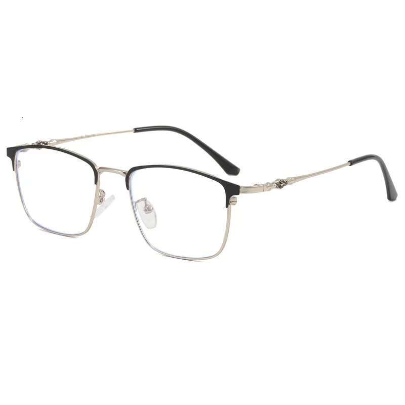 Luxury Sunglasses 2026 High-End Fashion Daily 2022 New Fashionable Business Men's Square Non-Prescription Anti-Blue Light Radiation Glasses Wit