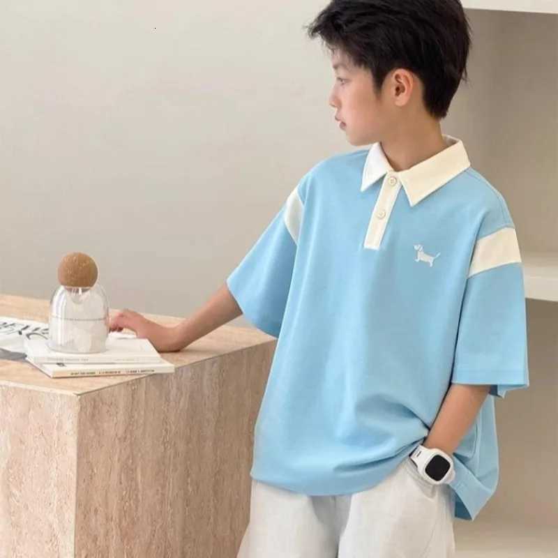 Lightweight Casual Boys Polo Shirt 2026 Summer New Arrival 100 Cotton Breathable Stylish Collared DesignT260507