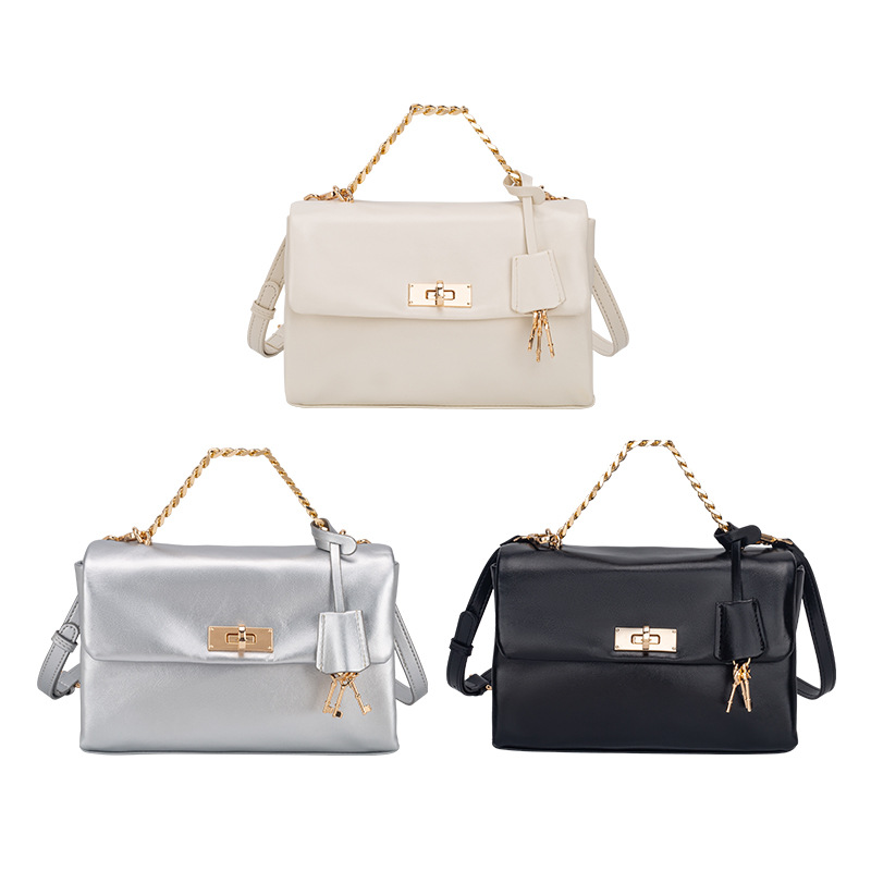 Free shipping, light luxury, niche, high-end, large capacity portable briefcase for women, 2026 new work commuting, one shoulder crossbody messenger