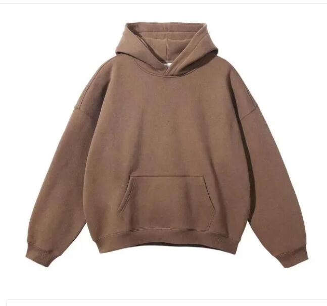 High Quality 400gsm Heavy Weight Cotton Stringless Blank Hoodie Men Streetwear OEM Logo Custom Oversized Hoodies s 4xl 394