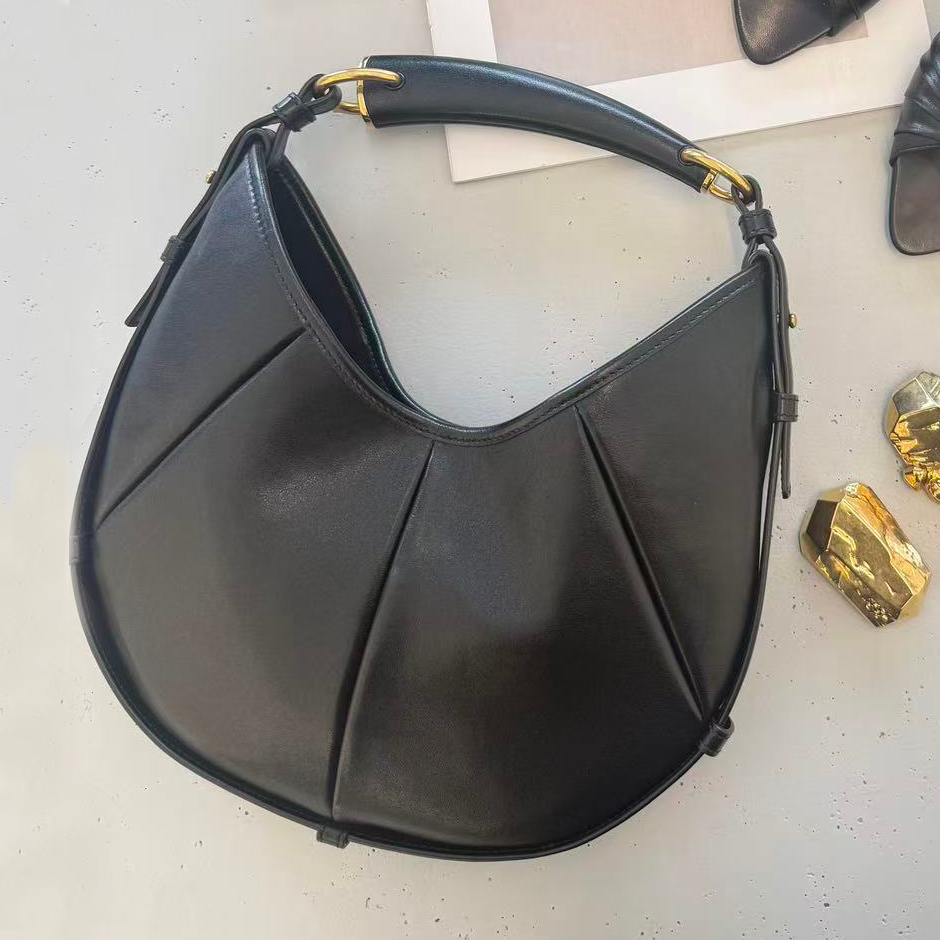 Womens Designer bags Top handle new MOMBASA Half moon handheld high quality tote fashion Evening Bags Underarm Can be carried by hand or shoulder an
