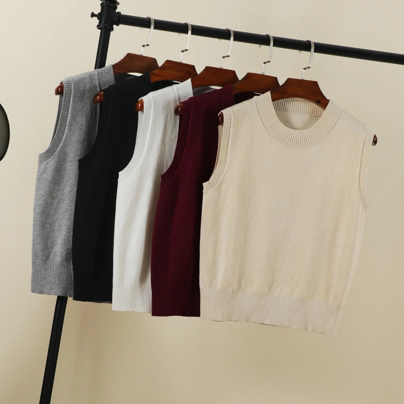 Tops Female Vest Clothing Blouse Preppy Style Aesthetic Sweater Sweaters Pullover Women Womens Warm Korean Padded Woman Knitted 260430