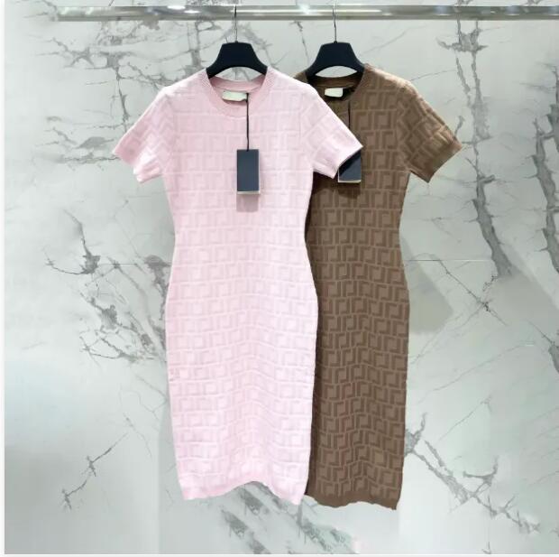 Casual dress women's dress basic style sexy slim fit designer dress classic letter party street summer outfit