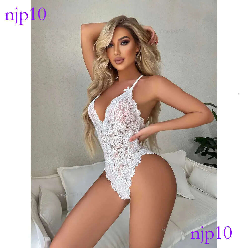Set Girl Sleepwear Sexy Lace Hot Erotic Costumes Backless Women's For Sex Nightwear Female Bodysuit