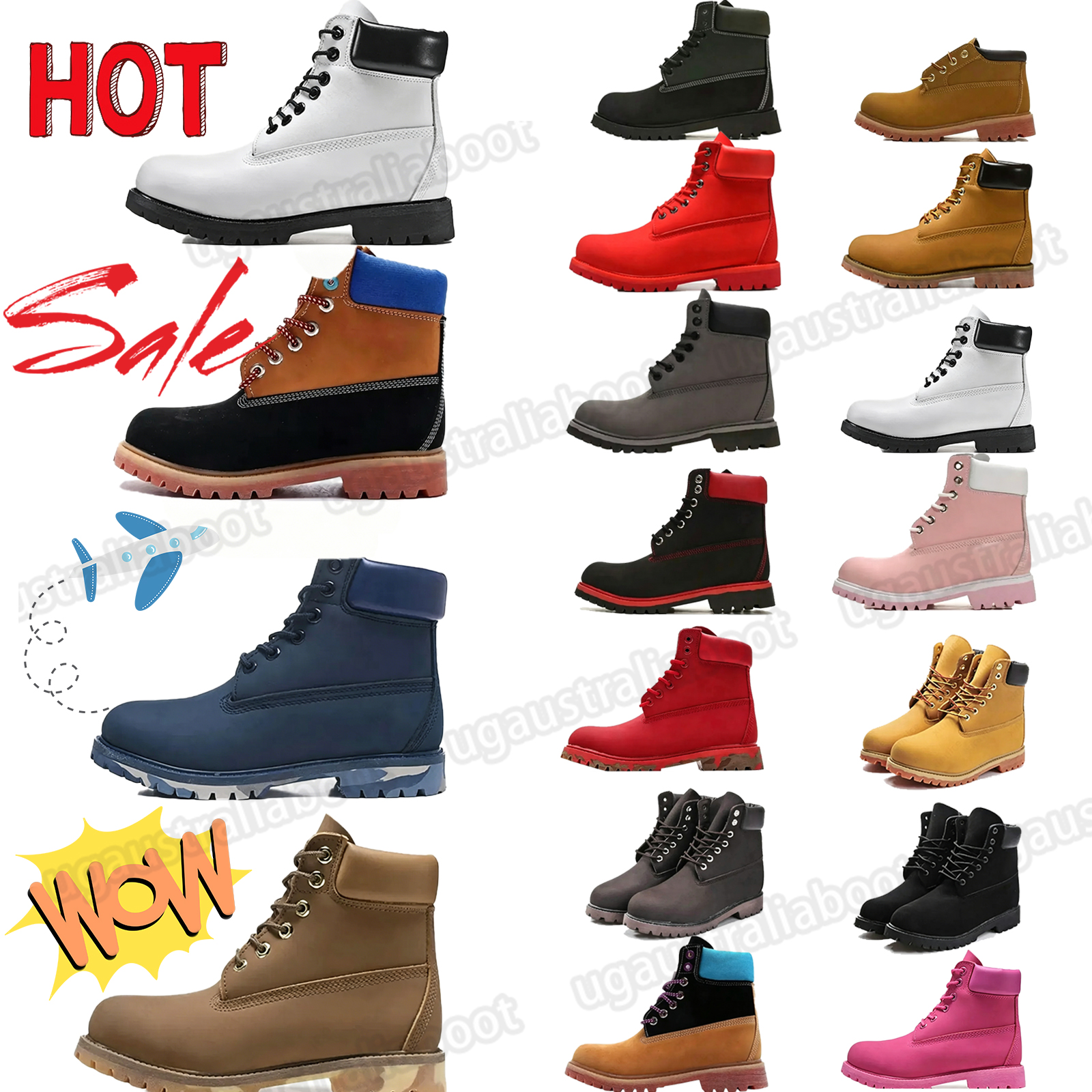 Boots boot Women Sole Shoes Leather Fashion Casual Outdoor High Heel Low Soft Men rose red green white black olive khaki brownpink navy blue e2E7#