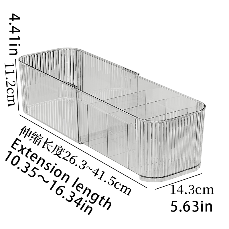 Stretchable Transparent Beverage Storage Box Can Stacking Storage Basket Suitable For home Hotel Bar Restaurant 8186-image-1110765256