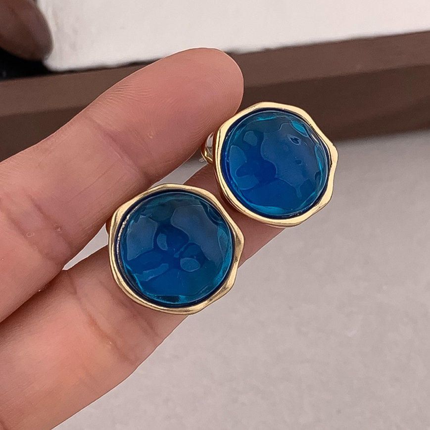 Earrings Women 18K Gold Silver Plated Earring Vintage Glass Hoop Earrings Luxury Jewlery Designer for Women Elegant Timeless Free Shipping Buy On-image-1104927204