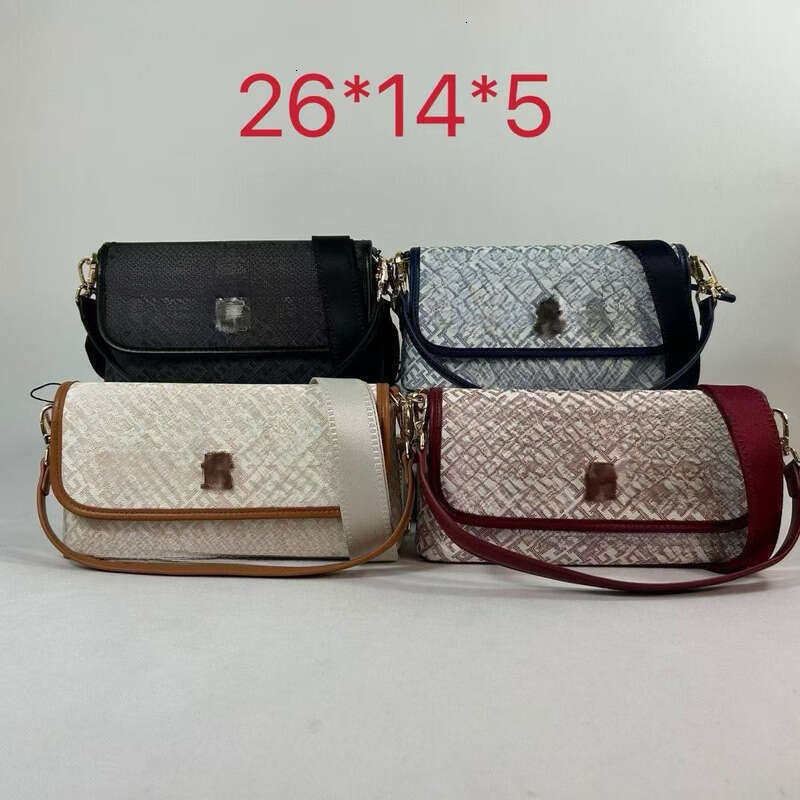 Designer Tommyhilfger Handbag Womens Sac Crossbody French Patterned Niche New Envelope Fashionable And High End Shopping Kids Luxury Bag-image-1112289923