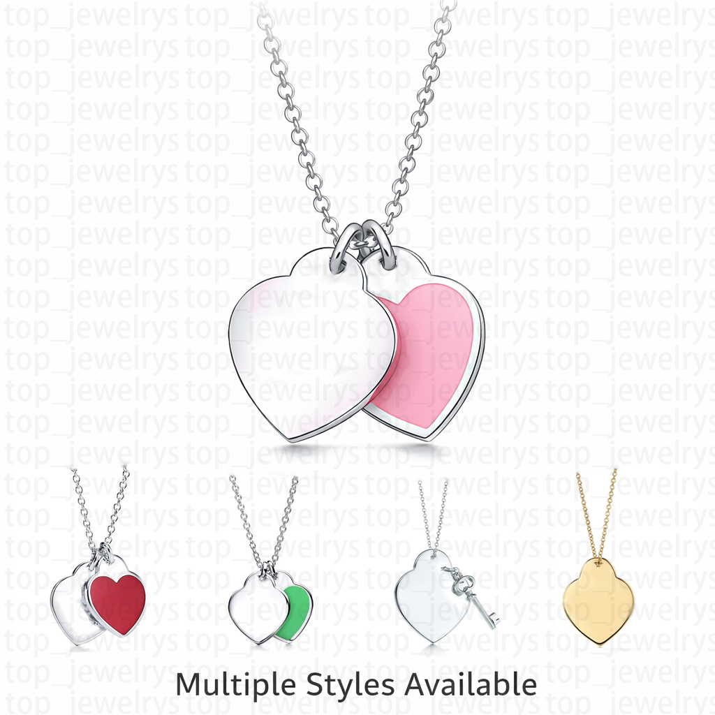 heart necklace pendant necklaces designer for women necklace fashion jewelry woman silver chain designer jewelrys Birthday Christmas Gift Wedding-image-918280311