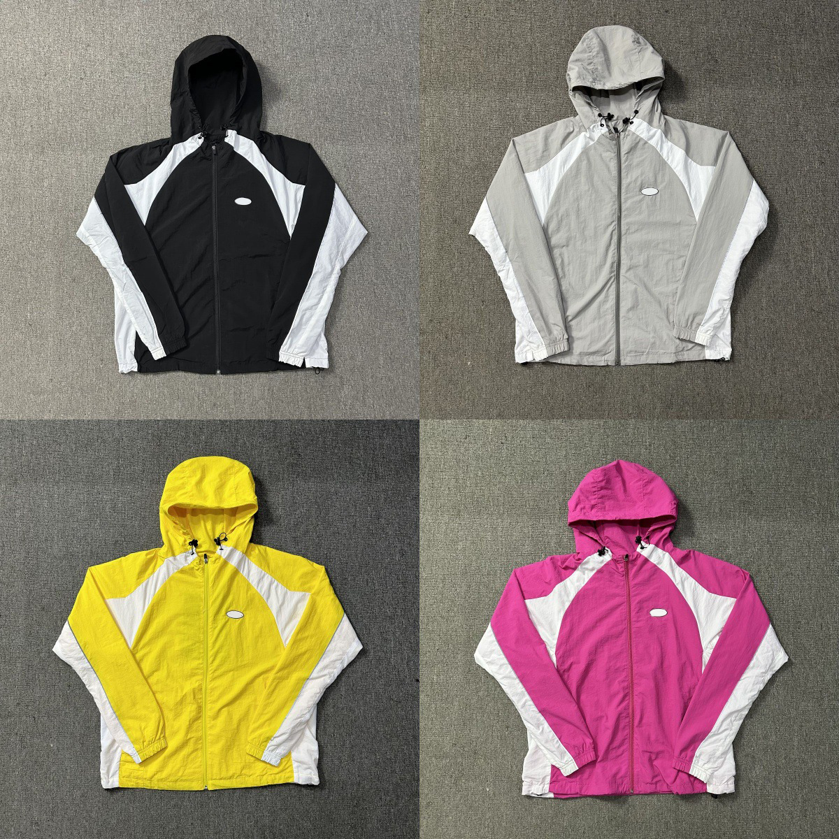 Windbreaker Men Jacket Zipper Hoodie Men Jackets Coat Retro Hoodies Hip Hop Sweatshirt Zipper Pilot Jacket Street Sports Coat Outdoor Sports Windbre