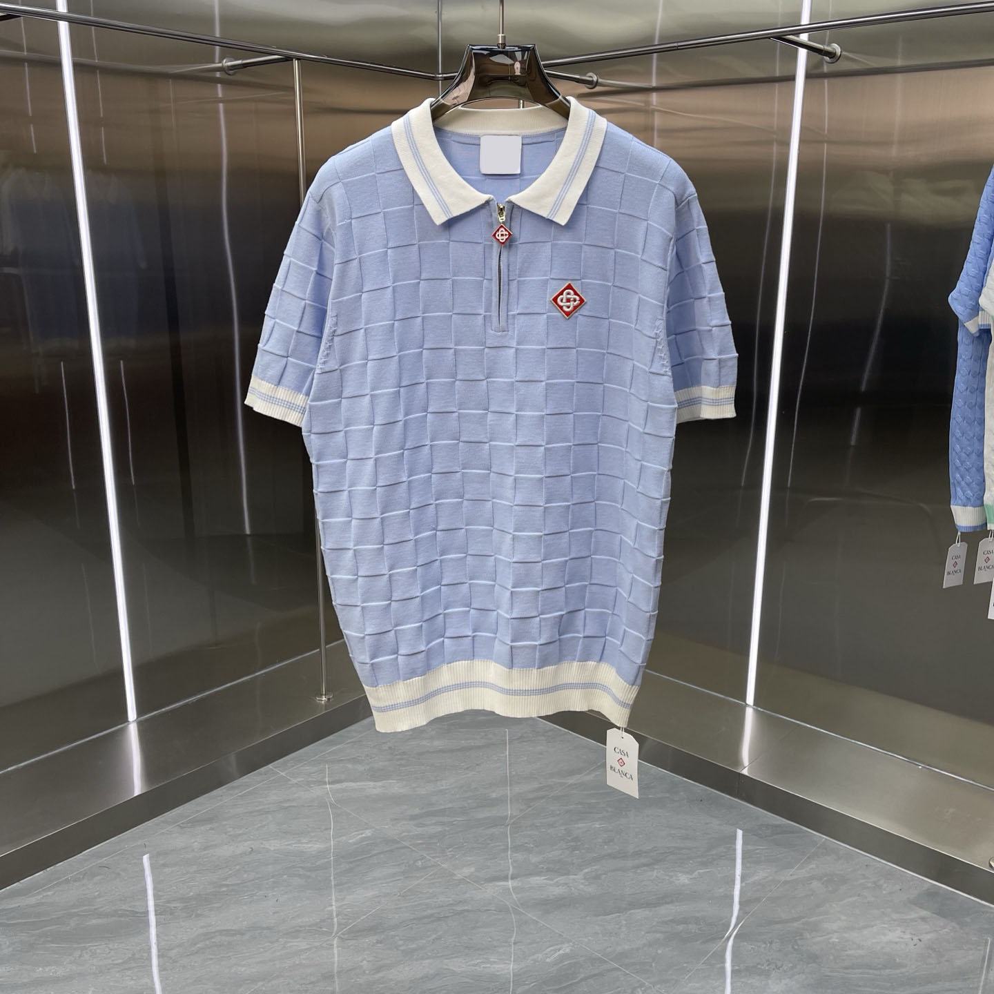 Men's Plus Tees & Polos Round neck embroidered and printed polar style summer wear with street pure cotton 54r6H4544