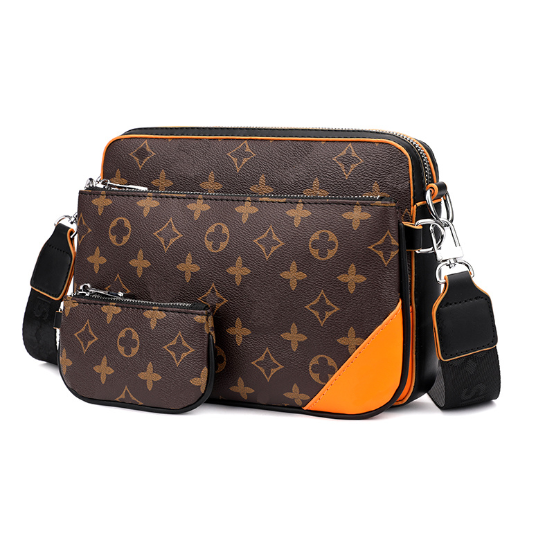 designer bag man 3pcs TRIO Corssbody Handbag Men Leather Messenger Bags Luxury Shoulder Bags Make up Bags Designer Handbag Luxurys designers Mens Cl