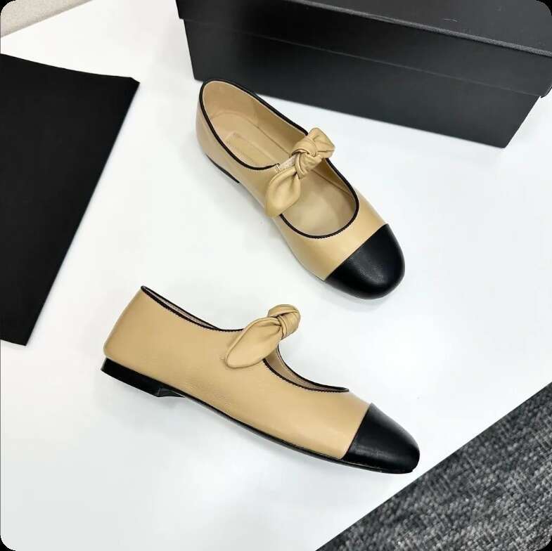 2026 Paris 10A designer suede shoes Flats Ballet Women brands Quilted Slip on Ballerina Round Toe Ladies Dress leather sofa dance Shoes with box