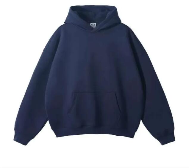 High Quality 400gsm Heavy Weight Cotton Stringless Blank Hoodie Men Streetwear OEM Logo Custom Oversized Hoodies s 4xl 259