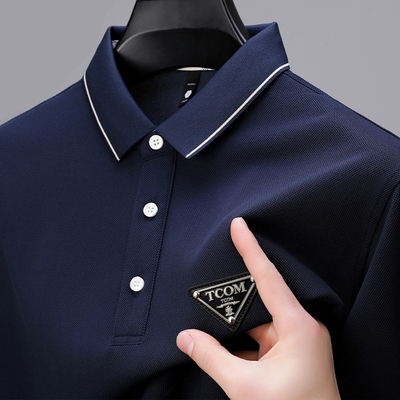 Designer T-shirt Men's Polo Shirt European And American Style Loose Business Style Fashionable And Casual Versatile