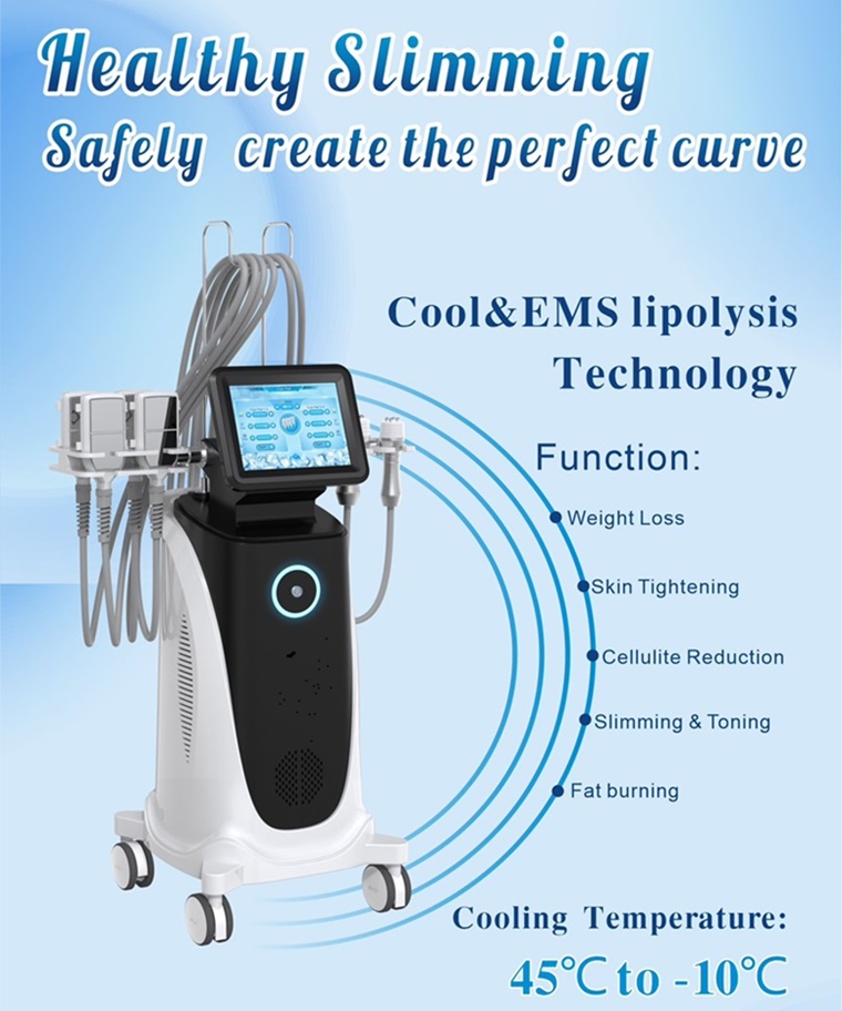 360 Cryo Fat Freezing Slimming Weight Loss Ems Sculpting Cryolipolysis Machine RF Skin Rejuvenation Face Lifting Cellulite Removal Slimming Machine