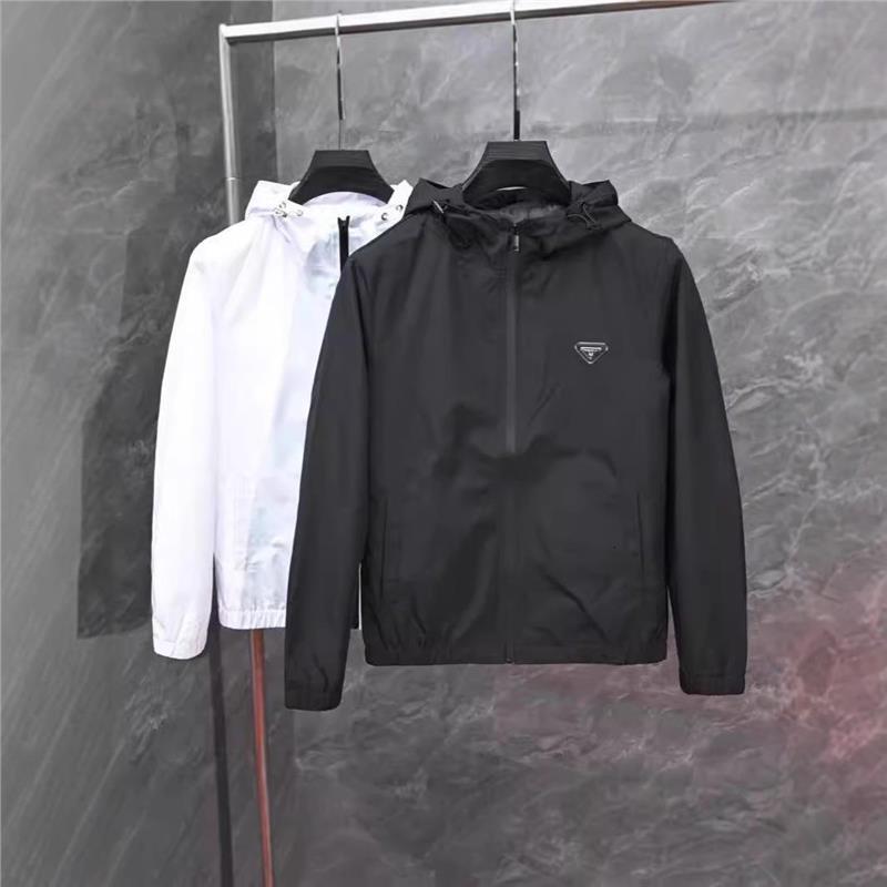 European Style Light Luxury Trendy Designer T-shirt Simple Men's Hooded Jacket 2026 Spring And Autumn New Fashion Men's Outerwear