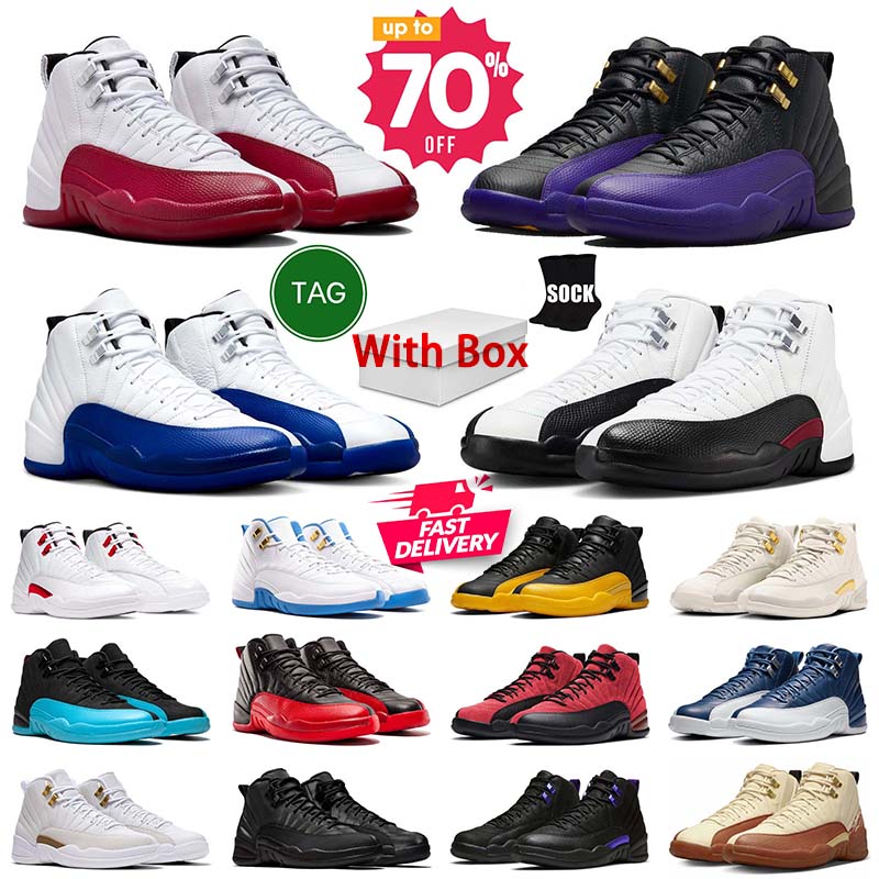 mans 12 12s Basketball Shoes Mens Trainers Brilliant Orange Game Royal Gold Twist Gamma Blue Men Designer Outdoor Sports Sneakers fashion