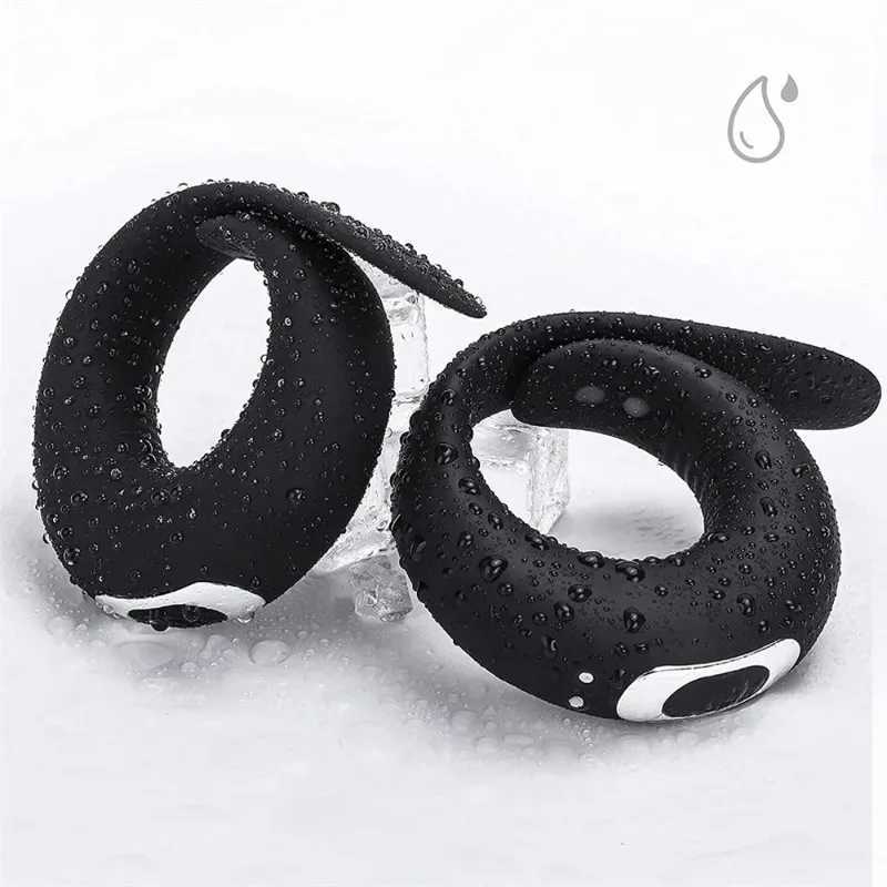 Strong Vibrating Cock Ring for Men Delay Ejaculation Enhanced Stimulation Couples Sex Toy 18 Adult Pleasure Ring S260507