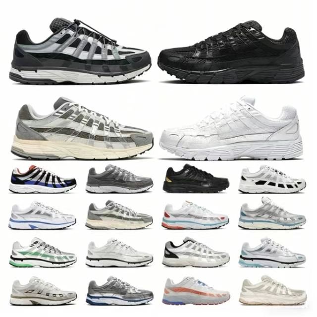 Men and women unisex designer P6000 sneakers, available in black, white, yellow, silver and grey. Outdoor casual sneakers, retro running shoes.