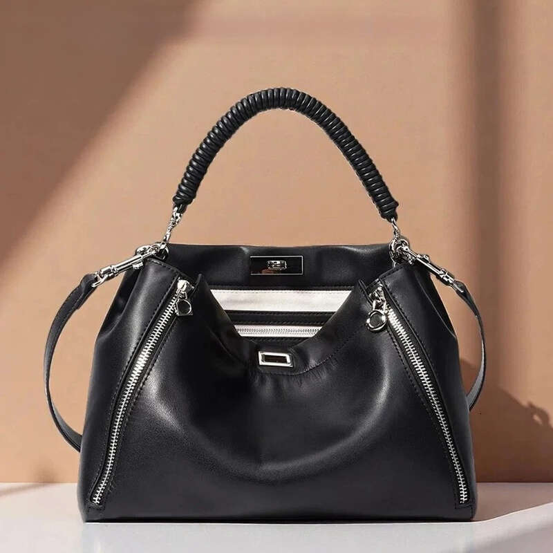 Custom Initials Leather Tote Bags For Women Luxury Designer Handbag Purses New In Cowhide With Inner Pocket Handle Shoulder Suotong26507