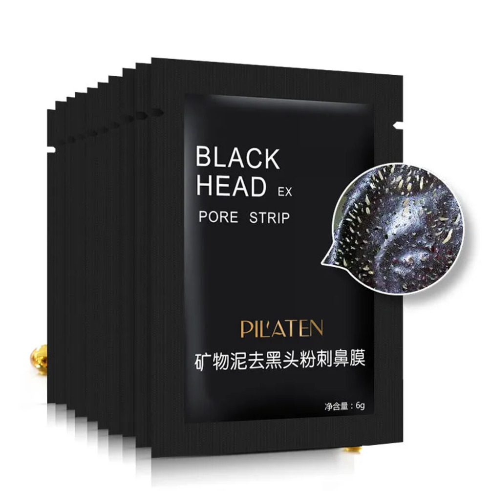 PILATEN Facial Minerals Conk Blackhead Remover Mask Pore Cleanser Nose Black Head Cleaner maquillaje 6G/Pcs 10Pcs 002